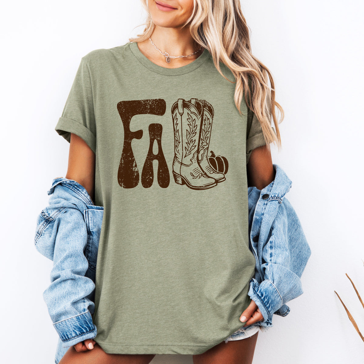 Fall Cowboy Boots Graphic Tee