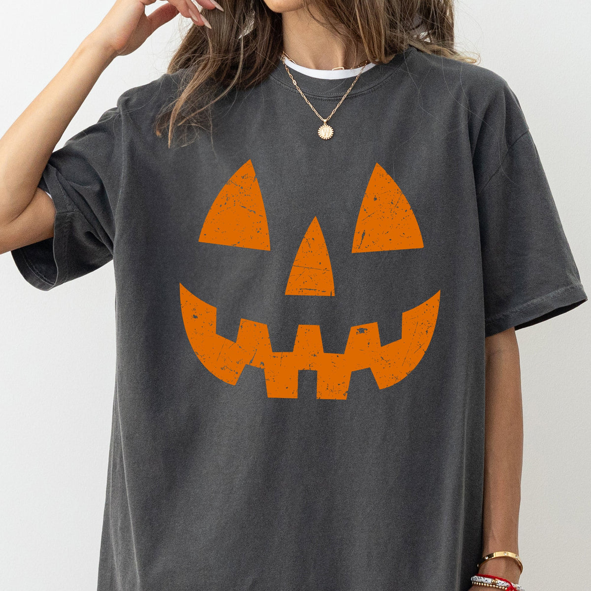 Jack-O-Lantern Trick-or-Treat Comfort Colors Tee