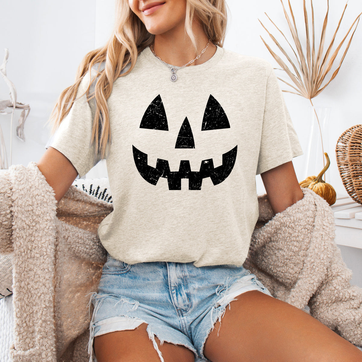 Friendly Jack-O-Lantern Graphic Tee