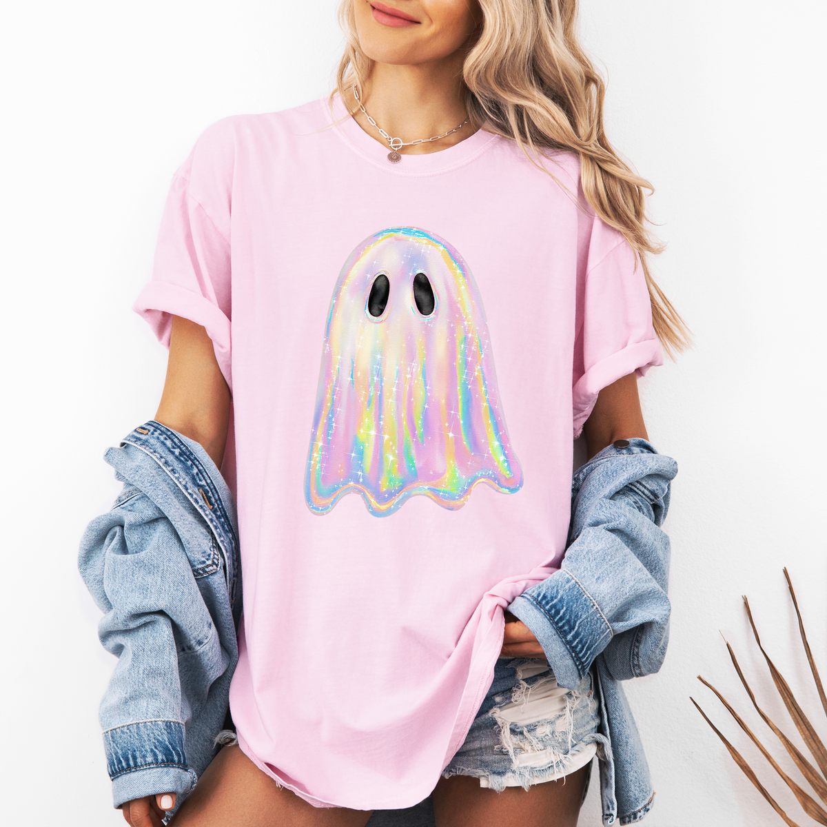 Shimmering Ghost Boo Comfort Colors Tee