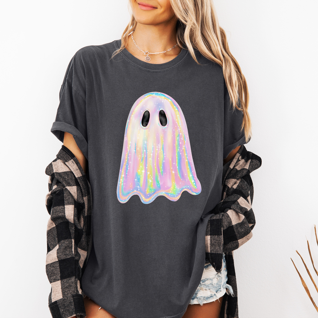 Shimmering Ghost Boo Comfort Colors Tee