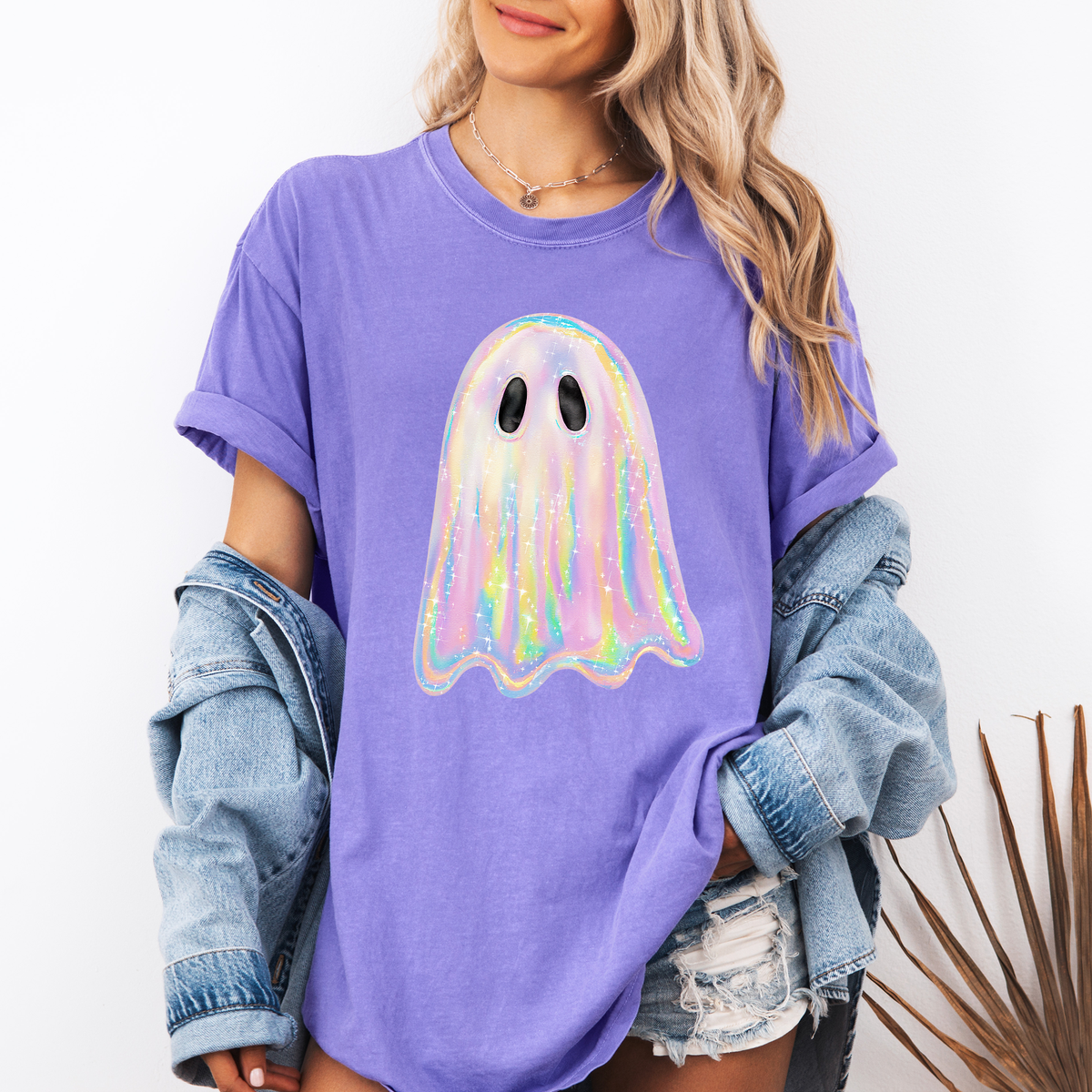 Shimmering Ghost Boo Comfort Colors Tee